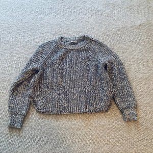 Calvin Klein Black and White Marled Sweater